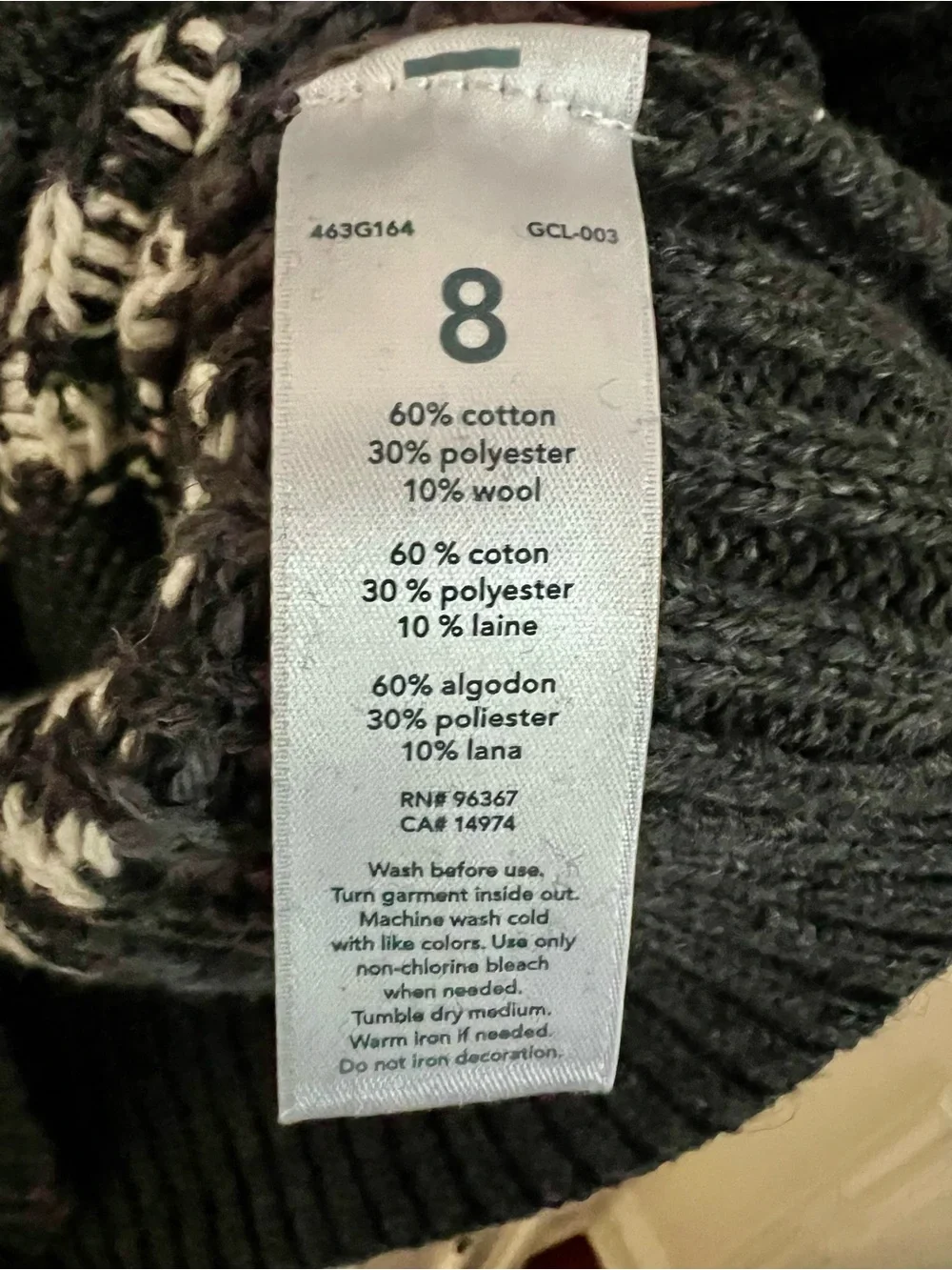 OshKosh B’gosh Boys Size 8 Fair Isle Pullover Sweater NWT